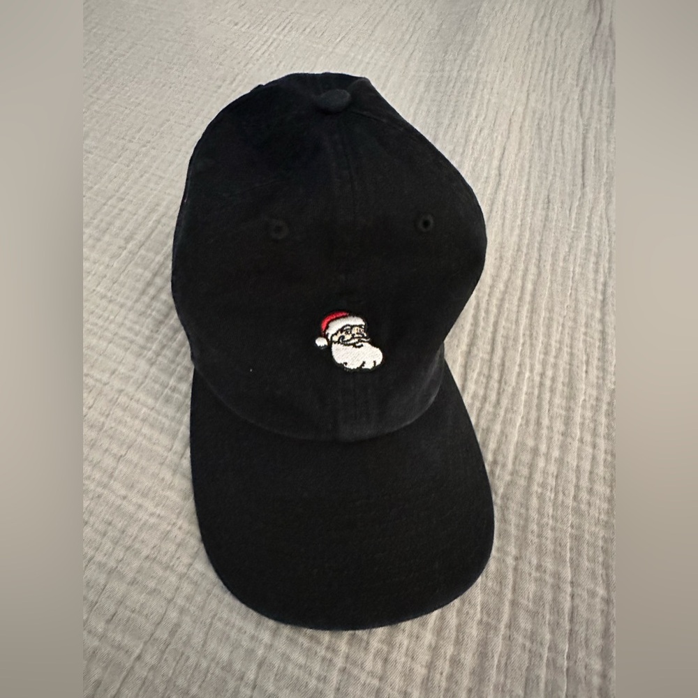 ’47 Brand Black Santa Hat | Embroidered Holiday Cap | Adjustable Fit